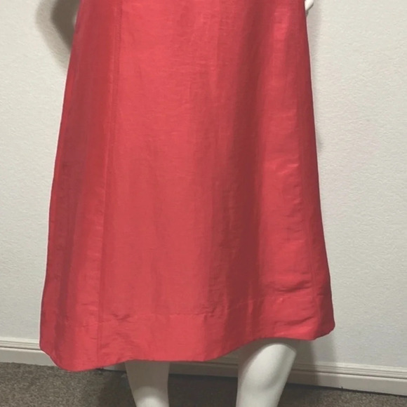 J.Jill NEW Elliptical-Hem A-Line Breathable Linen Blend Lagenlook Midi Dress XS - Picture 10 of 14